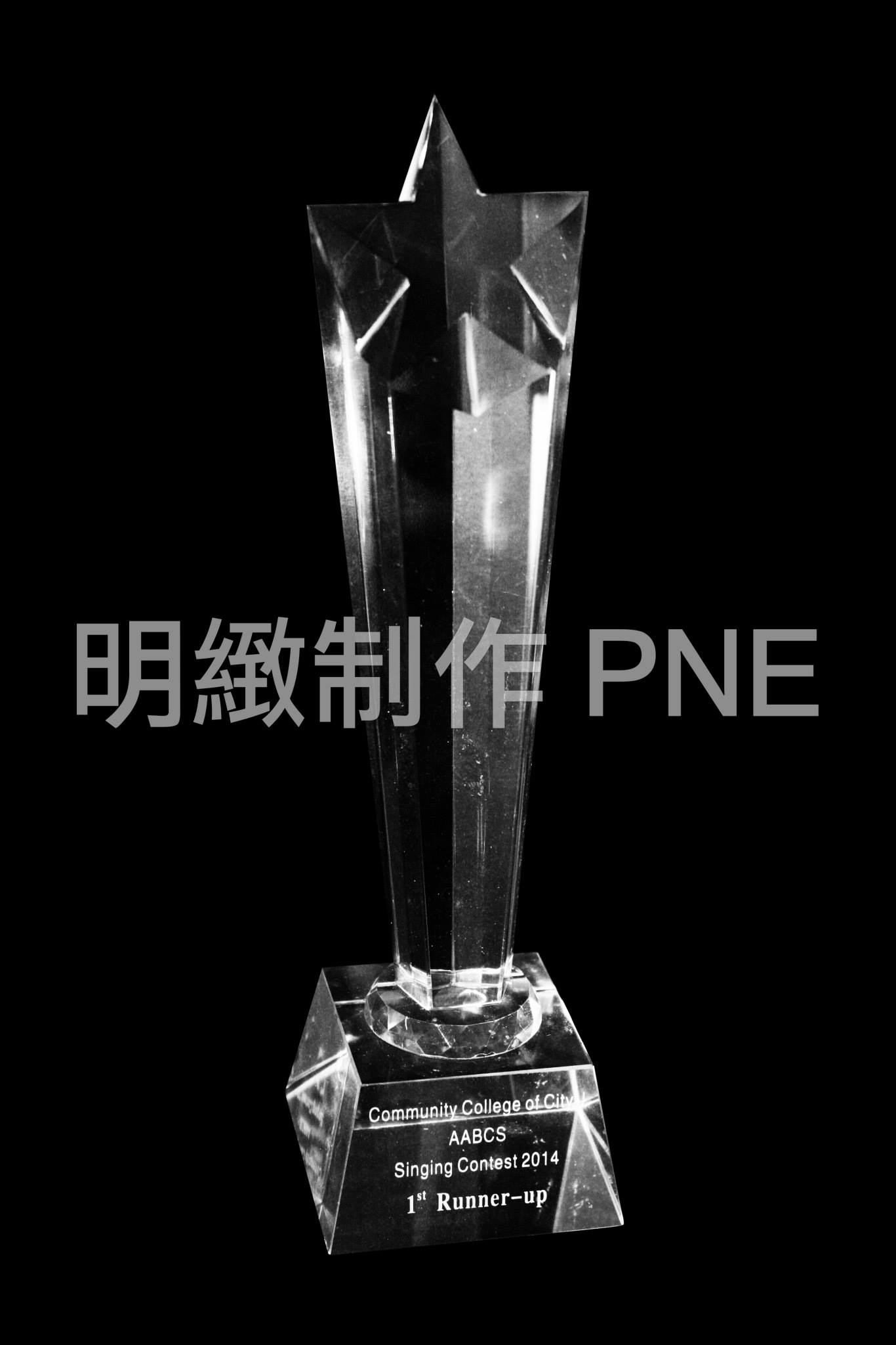 水晶獎盃 CR210(中) 實物圖樣